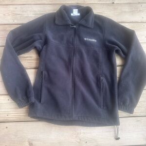 Columbia Black Full Zip performance Fleece Jacket